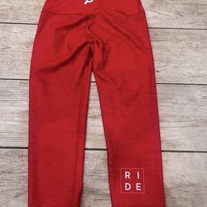 Red Peloton WITH Crop legging Medium VGUC “Ride”